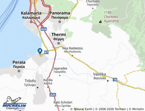 MICHELIN Nea Raidestos map - ViaMichelin