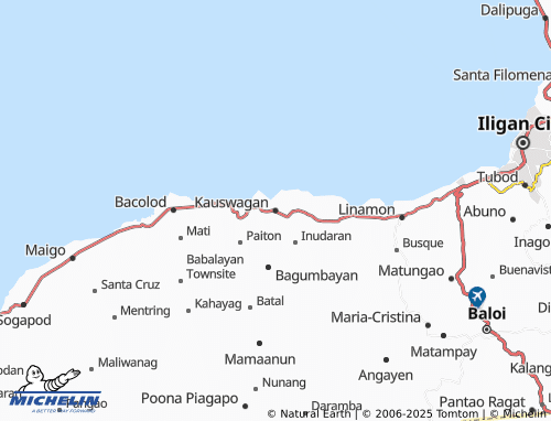 MICHELIN Kauswagan map - ViaMichelin