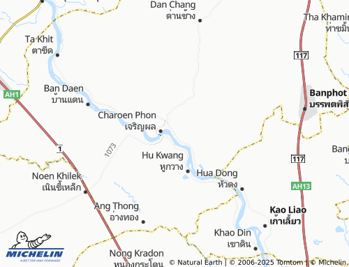 MICHELIN Bang Ta Ngai map - ViaMichelin