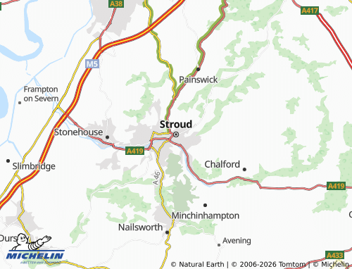 MICHELIN Stroud map - ViaMichelin
