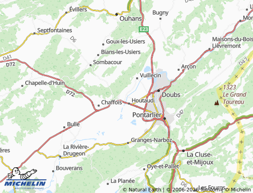 MICHELIN Dommartin map - ViaMichelin