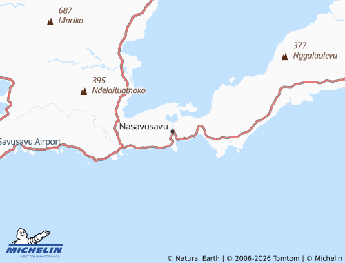 Mapa MICHELIN Nasavusavu - ViaMichelin