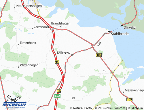 MICHELIN Miltzow map - ViaMichelin