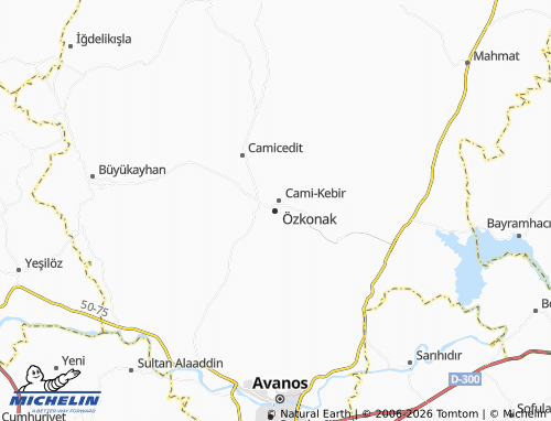 Mappa MICHELIN Özkonak - ViaMichelin