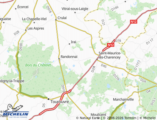 MICHELIN Normandel map - ViaMichelin