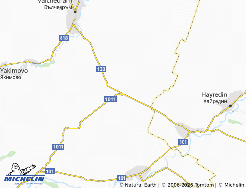 MICHELIN Septemvriytsi map - ViaMichelin