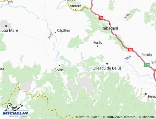 Carte MICHELIN Urviș De Beiuș - ViaMichelin