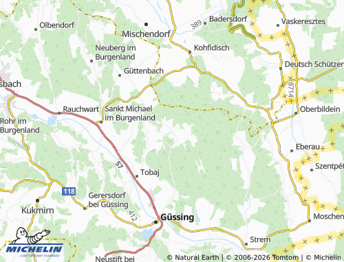 MICHELIN Punitz map - ViaMichelin