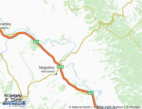 MICHELIN Pepelishte map - ViaMichelin