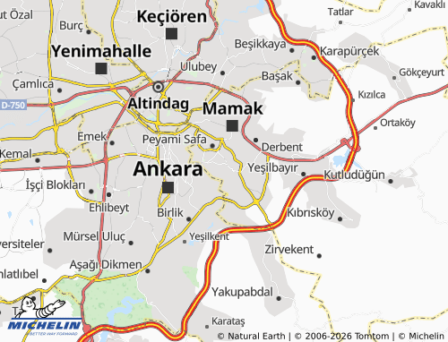 Kaart MICHELIN Mutlu - ViaMichelin