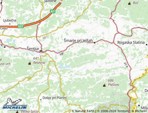 Mapa MICHELIN Rakovec - ViaMichelin