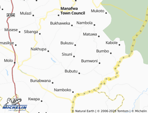 MICHELIN Sisuni map - ViaMichelin
