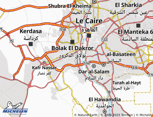 MICHELIN-Landkarte al-Omraniyyah al-Sharqiyyah - ViaMichelin