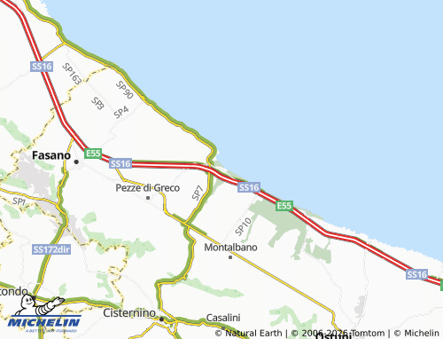 Mapa MICHELIN Torre Canne - ViaMichelin