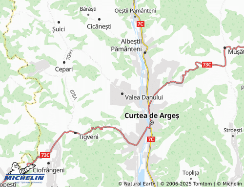 MICHELIN Valea Danului map - ViaMichelin