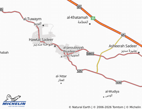 MICHELIN-Landkarte al-Fath - ViaMichelin
