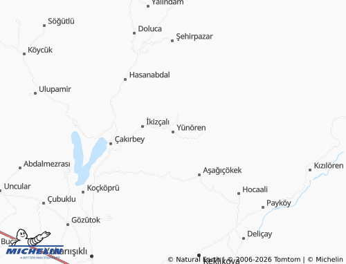 Mapa MICHELIN Yünören - ViaMichelin