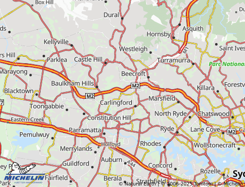 MICHELIN North Rocks map - ViaMichelin