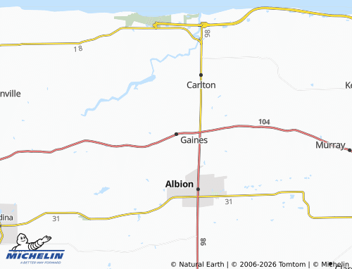 Mapa MICHELIN Gaines - ViaMichelin