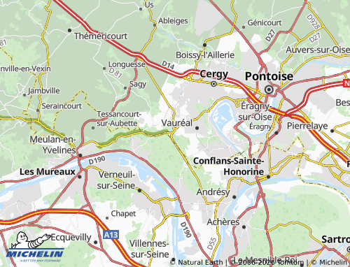 Mapa MICHELIN Boisemont - ViaMichelin