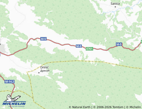 Mappa MICHELIN Podsrnetica - ViaMichelin