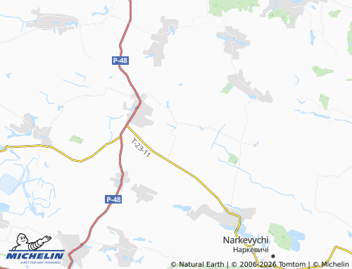 MICHELIN Kushchivka map - ViaMichelin