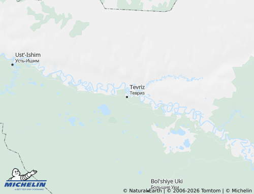 Carte MICHELIN Tevrizskiy rayon - ViaMichelin