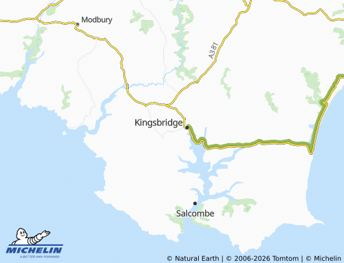 Mapa MICHELIN West Alvington - ViaMichelin