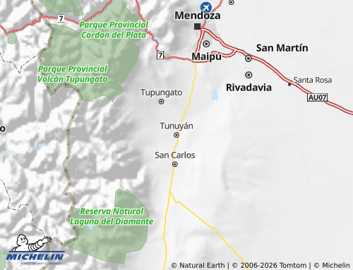 MICHELIN-Landkarte Tunuyán - ViaMichelin