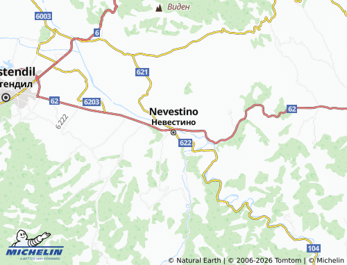 MICHELIN-Landkarte Nevestino - ViaMichelin