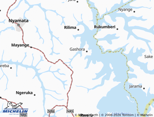 MICHELIN-Landkarte Kiruhura - ViaMichelin