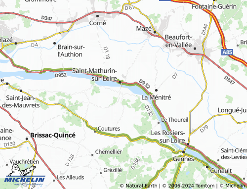 Saint Remy Map Carte MICHELIN Saint-Rémy-la-Varenne - ViaMichelin