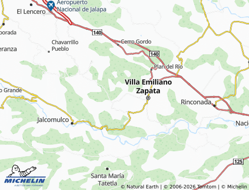 MICHELIN Del Valle map - ViaMichelin
