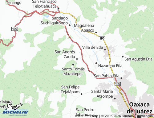 Mappa MICHELIN San Andrés Zautla - ViaMichelin