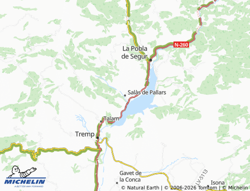 Mappa MICHELIN Salàs de Pallars - ViaMichelin