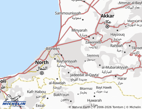 MICHELIN-Landkarte Wadi al-Jamous - ViaMichelin