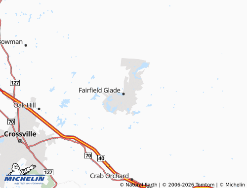 Mapa MICHELIN Fairfield Glade - ViaMichelin