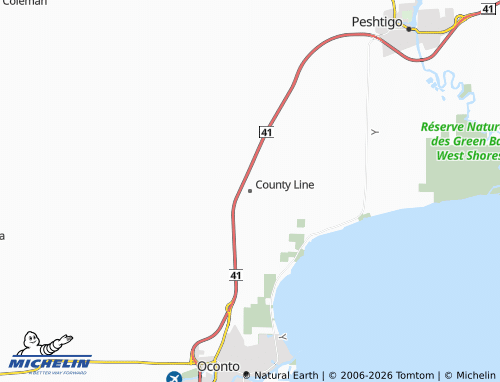 Mappa MICHELIN County Line - ViaMichelin