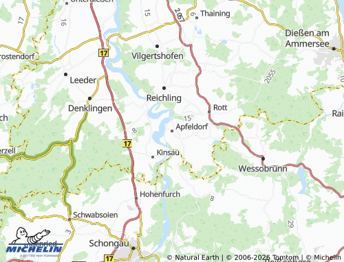 Mappa MICHELIN Apfeldorf - ViaMichelin