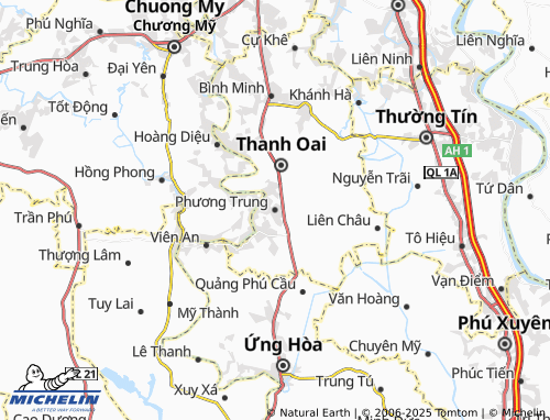 MICHELIN Phương Trung map - ViaMichelin