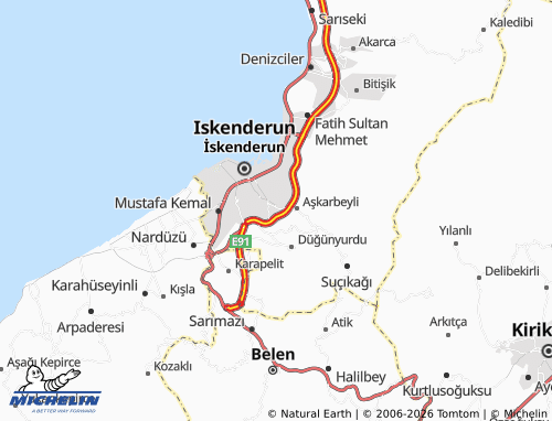 Kaart MICHELIN Gültepe - ViaMichelin