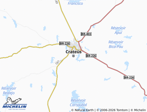 Mapa MICHELIN Crateús - ViaMichelin