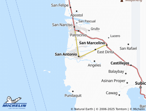 MICHELIN San Nicolas map - ViaMichelin