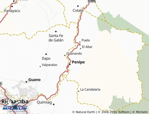 MICHELIN San Antonio de Bayushig map - ViaMichelin