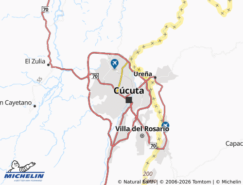 MICHELIN Lleras Restrepo map - ViaMichelin