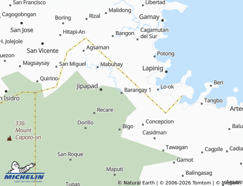 MICHELIN Barangay 1 map - ViaMichelin