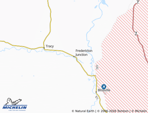 MICHELIN-Landkarte Fredericton Junction - ViaMichelin