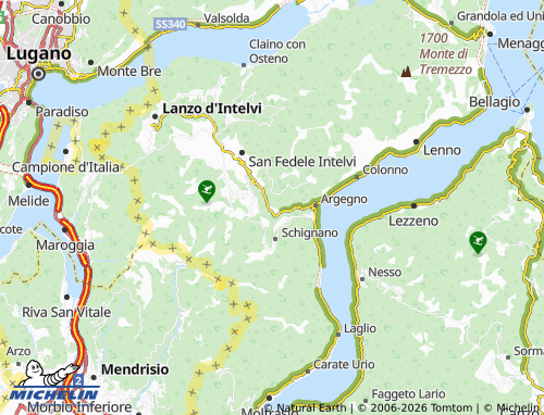 MICHELIN Dizzasco map - ViaMichelin