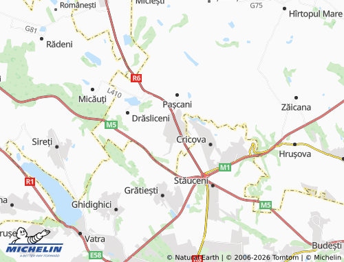 MICHELIN Măgdăcești map - ViaMichelin