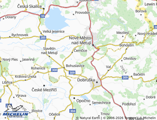 Kaart MICHELIN Vršovka - ViaMichelin